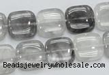 CCQ195 15.5 inches 15*15mm square cloudy quartz beads wholesale