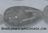 CCQ224 15.5 inches 25*45mm teardrop cloudy quartz beads wholesale