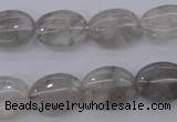 CCQ244 15.5 inches 12*16mm oval cloudy quartz beads wholesale