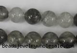 CCQ304 15.5 inches 12mm round cloudy quartz beads wholesale