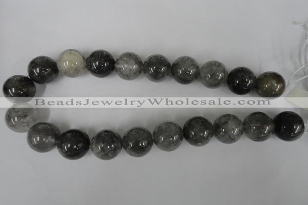 CCQ308 15.5 inches 20mm round cloudy quartz beads wholesale