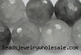 CCQ65 15.5 inches 20mm faceted round cloudy quartz beads wholesale