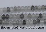 CCQ66 15.5 inches 4*6mm rondelle cloudy quartz beads wholesale