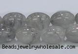 CCQ82 15.5 inches 13*18mm rice cloudy quartz beads wholesale