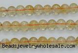 CCR02 15.5 inches 7mm round natural citrine gemstone beads wholesale