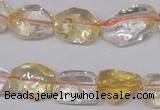 CCR100 15.5 inches 8-15mm natural citrine gemstone nugget beads