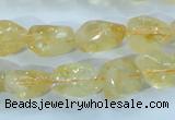 CCR101 15.5 inches 8-14mm natural citrine gemstone nugget beads