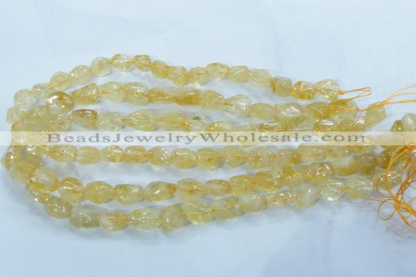 CCR101 15.5 inches 8-14mm natural citrine gemstone nugget beads