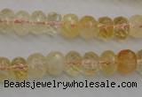 CCR162 15.5 inches 7*10mm faceted rondelle natural citrine beads