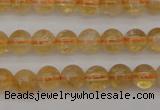 CCR165 15.5 inches 6mm round natural citrine beads wholesale