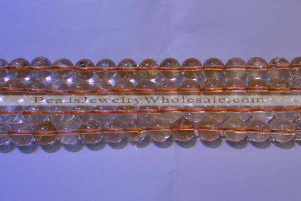 CCR200 15.5 inches 10mm round natural citrine gemstone beads