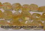 CCR218 15.5 inches 9*13mm nuggets natural citrine gemstone beads