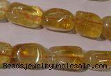 CCR219 15.5 inches 11*17mm nuggets natural citrine gemstone beads