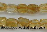 CCR235 15.5 inches 7*9mm nuggets natural citrine gemstone beads