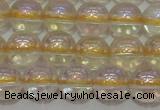 CCR301 15.5 inches 6mm round AB-color natural citrine beads