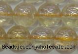 CCR303 15.5 inches 10mm round AB-color natural citrine beads