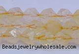 CCR311 15.5 inches 6mm faceted nuggets citrine gemstone beads