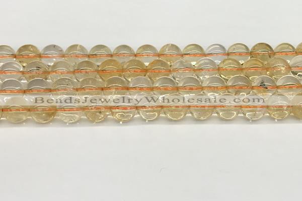 CCR347 15.5 inches 10mm round natural citrine beads wholesale