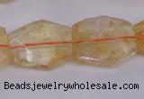 CCR352 15*20mm - 20*25mm faceted freeform natural citrine beads