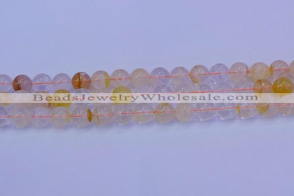 CCR364 15.5 inches 12mm round citrine beads wholesale