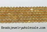 CCR379 15.5 inches 8mm round citrine gemstone beads wholesale