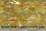 CCR383 15 inches 10mm round citrine beads wholesale