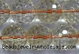 CCR393 15 inches 9mm faceted round citrine beads wholesale