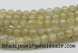 CCR80 15.5 inches 5mm round citrine gemstone beads wholesale