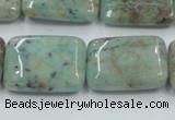 CCS102 15.5 inches 18*25mm rectangle African chrysocolla beads