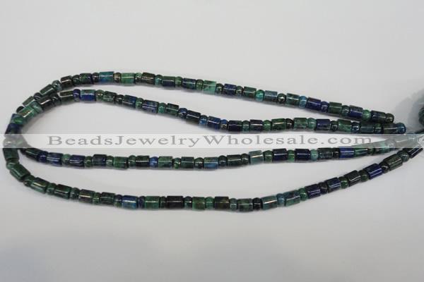 CCS152 15.5 inches 4*6mm rondelle & 6*7mm tube dyed chrysocolla beads