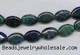 CCS164 15.5 inches 8*12mm oval dyed chrysocolla gemstone beads