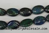 CCS165 15.5 inches 10*14mm oval dyed chrysocolla gemstone beads