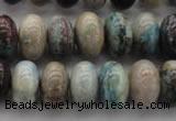 CCS28 15.5 inches 10*16mm rondelle natural chrysocolla gemstone beads