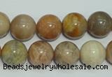 CCS306 15.5 inches 14mm round natural sunstone beads wholesale