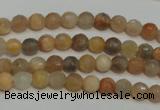 CCS310 15.5 inches 6mm faceted round natural sunstone beads