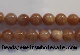 CCS362 15.5 inches 8mm round A grade natural golden sunstone beads