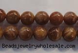 CCS363 15.5 inches 10mm round A grade natural golden sunstone beads