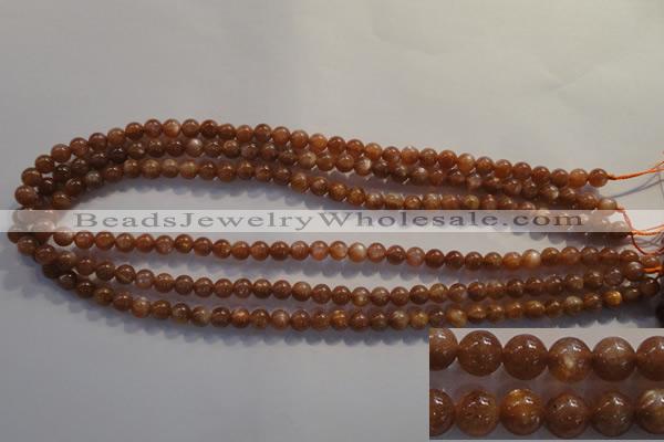 CCS371 15.5 inches 6mm round AA grade natural golden sunstone beads