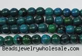 CCS400 15.5 inches 4mm round dyed chrysocolla gemstone beads