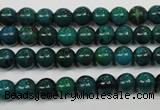 CCS401 15.5 inches 6mm round dyed chrysocolla gemstone beads