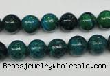 CCS403 15.5 inches 10mm round dyed chrysocolla gemstone beads