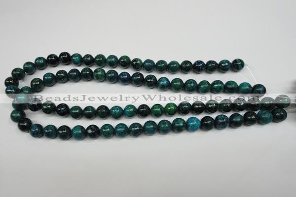 CCS403 15.5 inches 10mm round dyed chrysocolla gemstone beads