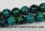 CCS404 15.5 inches 12mm round dyed chrysocolla gemstone beads