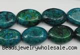 CCS444 15.5 inches 13*18mm oval dyed chrysocolla gemstone beads