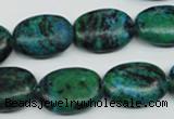 CCS445 15.5 inches 15*20mm oval dyed chrysocolla gemstone beads