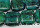 CCS467 15.5 inches 20*20mm square dyed chrysocolla gemstone beads