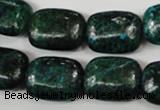 CCS475 15.5 inches 15*20mm rectangle dyed chrysocolla gemstone beads