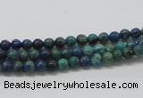 CCS50 16 inches 4mm round dyed chrysocolla gemstone beads wholesale