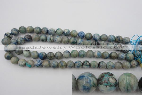 CCS504 15.5 inches 12mm round natural chrysocolla gemstone beads