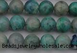 CCS512 15.5 inches 8mm round natural chrysocolla gemstone beads